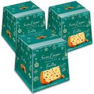 Mini Panettone Tradicional Frutas Santa Edwiges Kit 3un 80g