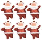 Mini Papai Noel Pendente Árvore Natal Glitter 5cm 36 Peças