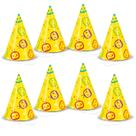 Mini Party Hats Unique Cocomelon, pacote com 8 para crianças Mini Party Hats Unique Cocomelon, pacote com 8 para crianças