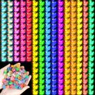 Mini Patinhos JIUZHU - 225 Unidades de Resina Brilhantes no Escuro (15 Cores)