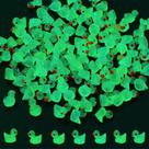 Mini patos de resina luminosa KINBOM para artesanato, 100 unidades