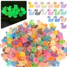 Mini patos de resina Rclxl 240 peças multicoloridos luminosos Mini patos de resina Rclxl 240 peças multicoloridos luminosos