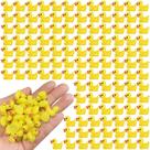 Mini patos de resina YsesoAi 100 unidades para decoração de casa de bonecas e jardim Mini patos de resina YsesoAi 100 unidades para decoração de casa de bonecas e jardim