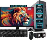 Mini Pc Home Office Computador Cpu Desktop Completo Intel Core I5 16GB SSD 240GB Monitor HDMI 20' DC