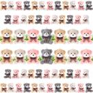 Mini pelúcia Bear Toys Sratte 60 peças para chaveiro DIY