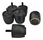 Mini Pesinhos Cama Solteiro Box 6 Unidades Com 4cm de Altura cor Preto