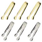 Mini pinças de gelo Sunenlyst de 10,8 cm em aço inoxidável, conjunto de 6