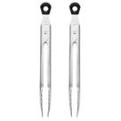 Mini pinças OXO Good Grips de aço inoxidável de 18 cm - pacote com 2 Mini pinças OXO Good Grips de aço inoxidável de 18 cm - pacote com 2