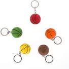 Mini pingente de basquete em PVC de 3,8 cm para fãs de basquete
