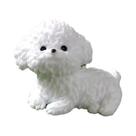 Mini Pingente Decorativo 3D De Cachorrinho Fofo, Estatueta De Cão Bichon Frise Para Crocs, Sandálias
