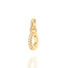 Mini pingente folheado a ouro BRANCO 542342 Rommanel