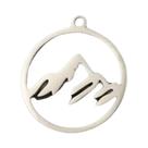 Mini Pingentes Geométricos De Metal 5 Peças, Berloques De Aço Inoxidável Para Criação De Joias DIY,