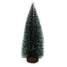 Mini Pinheiro Nevado Com Base Enfeite Natal Verde 30cm