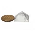 Mini Pirâmide Cristal Base Medidas Quéops Semi Transparente