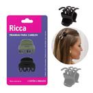 Mini Piranha Prendedor de Cabelo Clássica Winter Ricca Mini Kit 2 Unidades