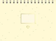 Mini planner a6 - amarelo