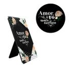Mini Plaquinha Retrato de Vidro Amor de Vó Nunca Envelhece