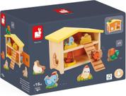 Mini Playset Meu Primeiro Galinheiro Em Madeira Janod