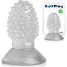 Mini Plug Anal Massageador Translucido Com Cravinhos 7,5 x 3,5 Cm
