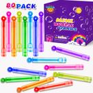 Mini Pocket Bubbles Wands, pacote com 80 lembrancinhas de Halloween, para crianças