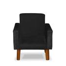 Mini Poltrona Cadeira Infantil Nina De Criança Suede Preto