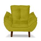 Mini Poltrona Cadeira Opala Infantil De Criança Suede Amarelo Mini Poltrona Cadeira Opala Infantil De Criança Suede Amarelo