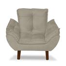 Mini Poltrona Cadeira Opala Infantil De Criança Suede Bege Mini Poltrona Cadeira Opala Infantil De Criança Suede Bege