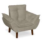 Mini Poltrona Decorativa Infantil Suede Bege LM Decor