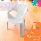 Mini Poltrona Infantil Diamond Plástica Resistente de Plástico Cadeirinha para Criança até 60kg
