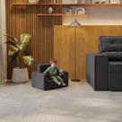 Mini Poltrona Infantil Multifuncional Kappesberg Bouclé Chumbo
