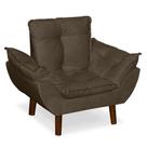 Mini Poltrona Opala Decorativa Infantil Suede LM Decor CorTerracota