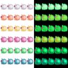 Mini porco luminoso de resina para decoração de jardim - 60 peças
