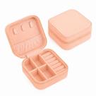 Mini Porta-jóias Em material sintético Salmão