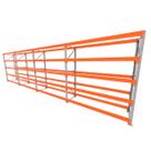 Mini porta pallet 200 kg por nivel inicial +3 continuação com 5 niveis laranja com Sem MDF