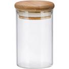 Mini Pote de Vidro com Tampa Bambu 100 ml - Quanhe