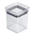 Mini Pote Hermético Transparante Quadrado 180ml