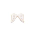Mini Prato Asas em Cerâmica Branco e Dourado 11346 Mart Mini Prato Asas em Cerâmica Branco e Dourado 11346 Mart