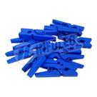 Mini Pregador de Madeira Pequeno Azul Royal 25x7x4mm (Prendedor) - 10 unidades