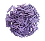 Mini Prendedor de Madeira Lilas 3,5cm - 50 Unidades Mini Prendedor de Madeira Lilas 3,5cm - 50 Unidades