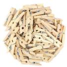 Mini Prendedor de Madeira Natural 3,5cm - 50 Unidades Mini Prendedor de Madeira Natural 3,5cm - 50 Unidades