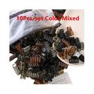 Mini Presilha De Cabelo Vintage Com Estampa De Leopardo, 10 Peças, Presilha Lateral Para Franja,