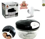 mini processador 2 laminas inox, preto, vermelho, branco