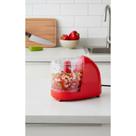 Mini Processador 500ml Vermelho 120W: Turbo na Cozinha!