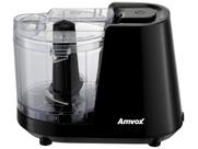 Mini Processador de Alimentos Elétrico 350ml 2 Lâminas Preto Amvox Apr 1001 Black