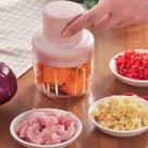 Mini Processador De Alimentos Elétrico Recarregável 250ml Com 3 Lâminas