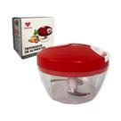 Mini Processador de Alimentos Manual c/3 Lâminas 500ml - Praticasa Mini Processador de Alimentos Manual c/3 Lâminas 500ml - Praticasa