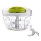 Mini processador de alimentos manual com 3 lâminas 123útil Mini processador de alimentos manual com 3 lâminas 123útil