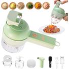 Mini Processador Elétrico 4 Em 1 Usb Sem Fio Cozinha Prática Mini Processador Elétrico 4 Em 1 Usb Sem Fio Cozinha Prática