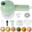 Mini Processador Elétrico 4 Em 1 Usb Sem Fio Cozinha Prática Mini Processador Elétrico 4 Em 1 Usb Sem Fio Cozinha Prática