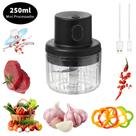 Mini Processador Elétrico de Alimentos 250ml Portátil Carne Vegetais Recarregável USB Bivolt